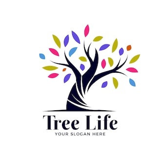 Logotipo de la vida del árbol