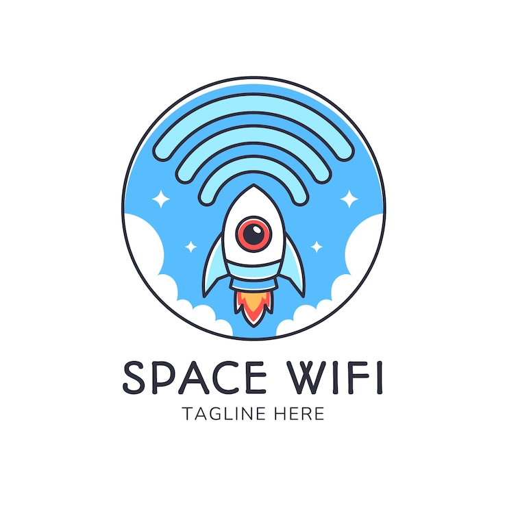 Vector gratuito logotipo de wifi dibujado a mano