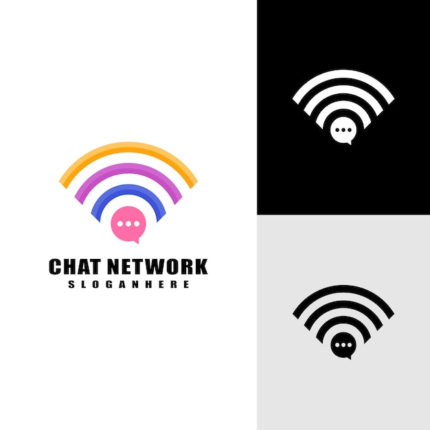 Vector gratuito logotipo de wifi vectorial colorido y de alta calidad