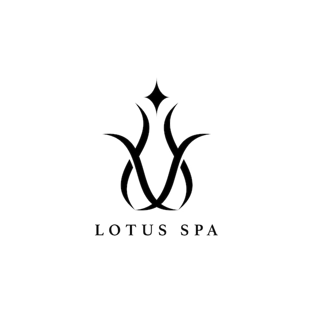 Lotus spa diseño logo vector