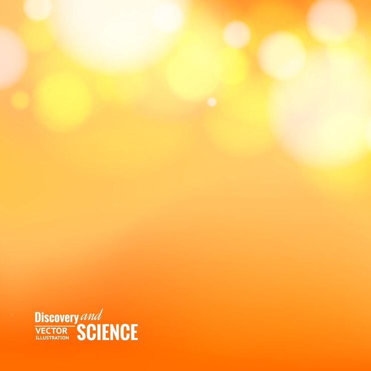 Vector gratuito luces de bokeh sobre fondo naranja.
