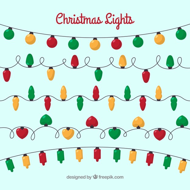 Luces de cadena de navidad decorativos