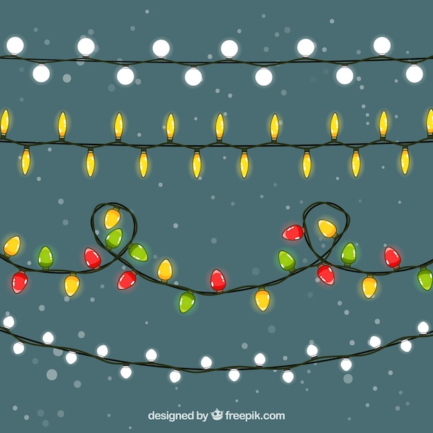 Luces de cadena de navidad