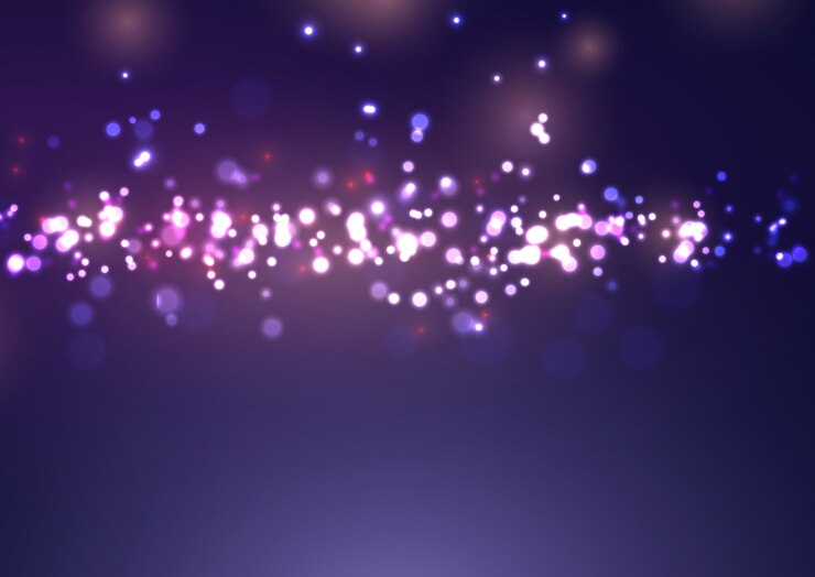 Vector gratuito luces de navidad bokeh diseño