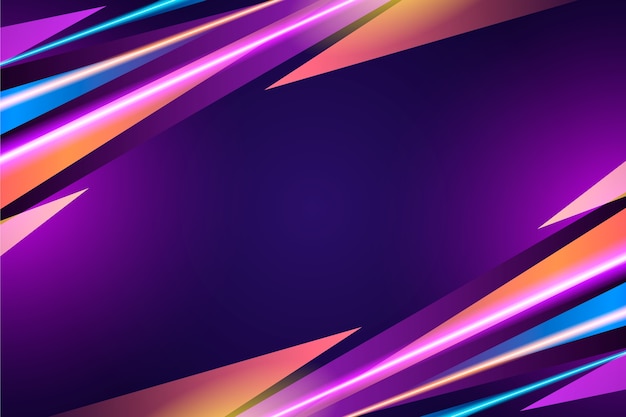 Luces de neón de fondo diseño abstracto
