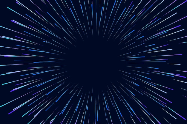 Luces de velocidad sobre fondo oscuro