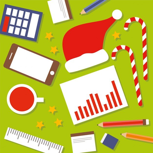 Lugar de trabajo en navidad