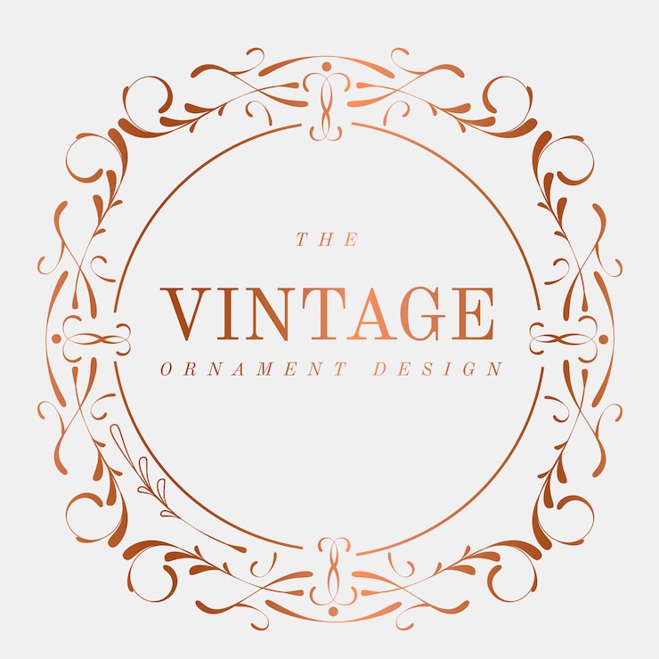 Vector gratuito lujoso vector de insignia art nouveau vintage