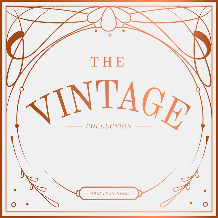 Vector gratuito lujoso vector de insignia art nouveau vintage