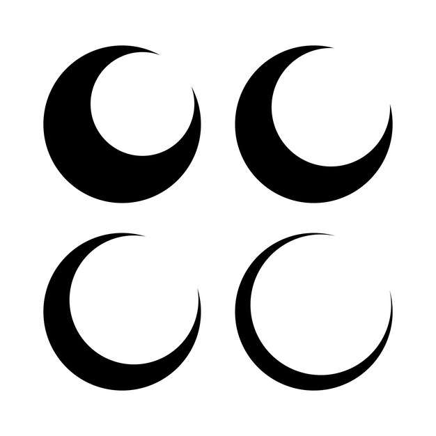 La luna está llena de cuatro negros.
