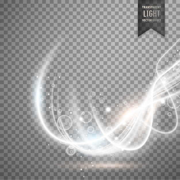 Luz blanca con formas onduladas