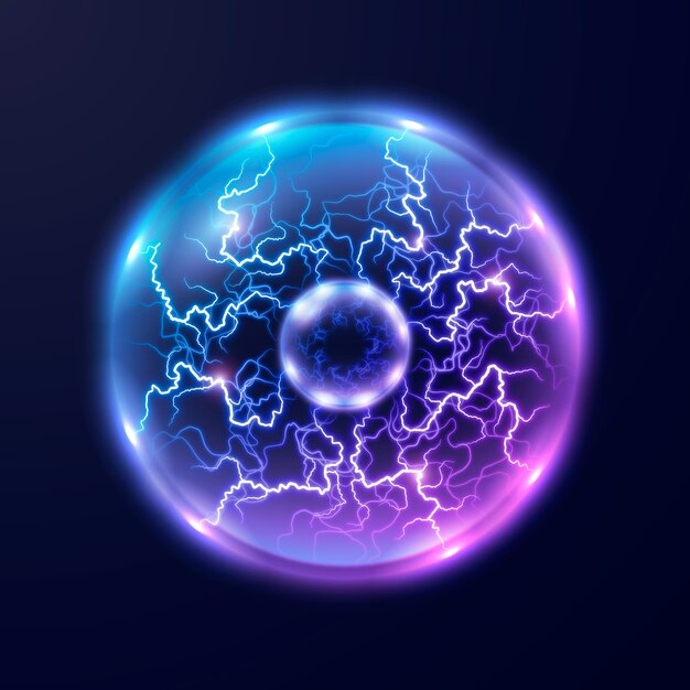 Luz de bola eléctrica de neón