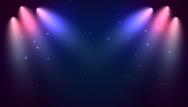 luz de enfoque brillante en el diseño de fondo vacío