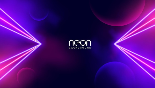 luz de fondo de láser de neón sci con efecto luminoso