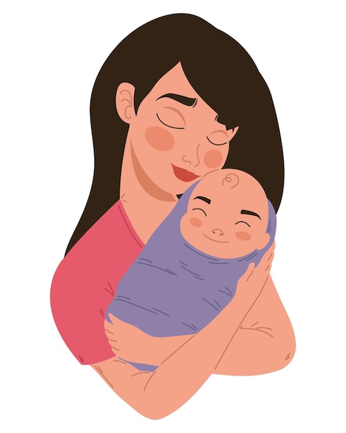 Madre e hijo abrazados