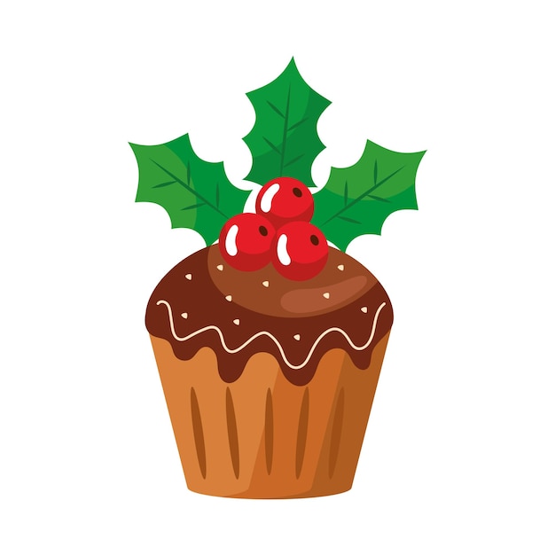 magdalena de postre de navidad
