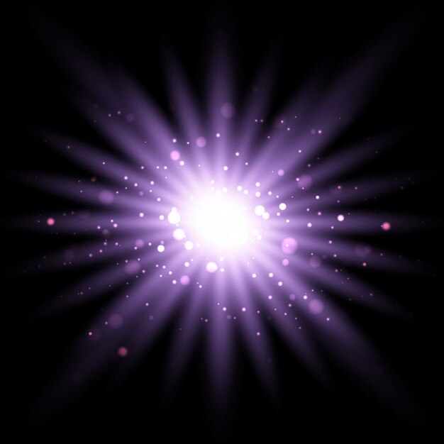 Mágica luz morada