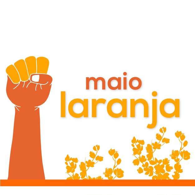Maio Laranja Fondo rojo naranja Banner de diseño de redes sociales Vector libre