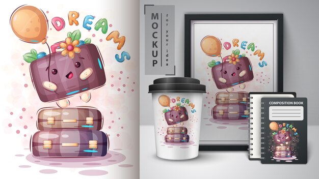 Maleta divertida - póster y merchandising