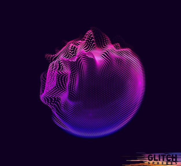 Malla colorida abstracta sobre fondo oscuro. Tarjeta de estilo futurista.
