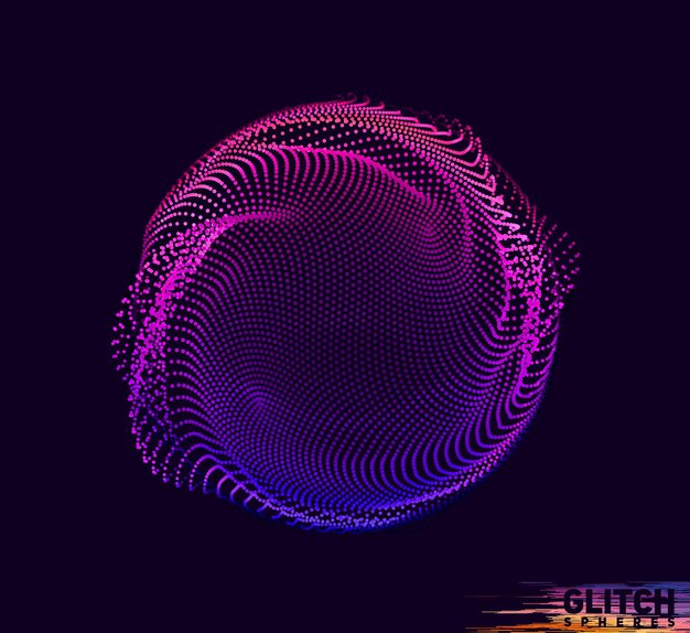 Malla colorida abstracta sobre fondo oscuro