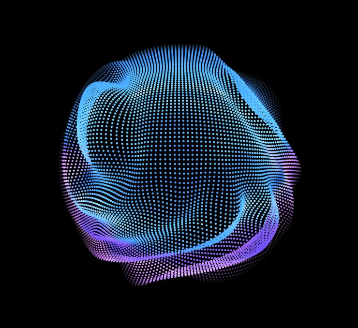Vector gratuito malla colorida abstracta sobre fondo oscuro.
