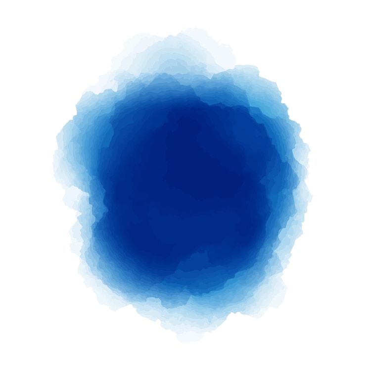 Mancha de acuarela azul