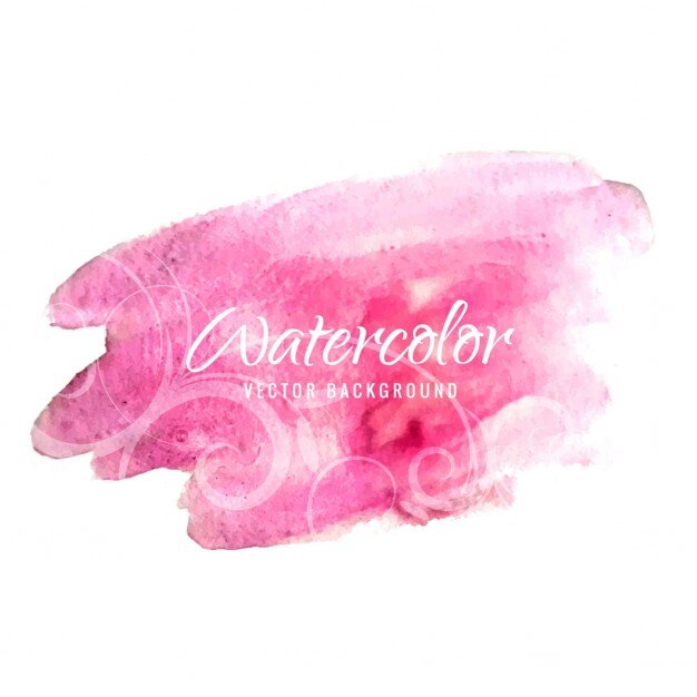 Mancha de acuarela rosa