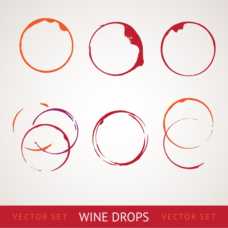 Vector gratuito mancha de vino tinto.