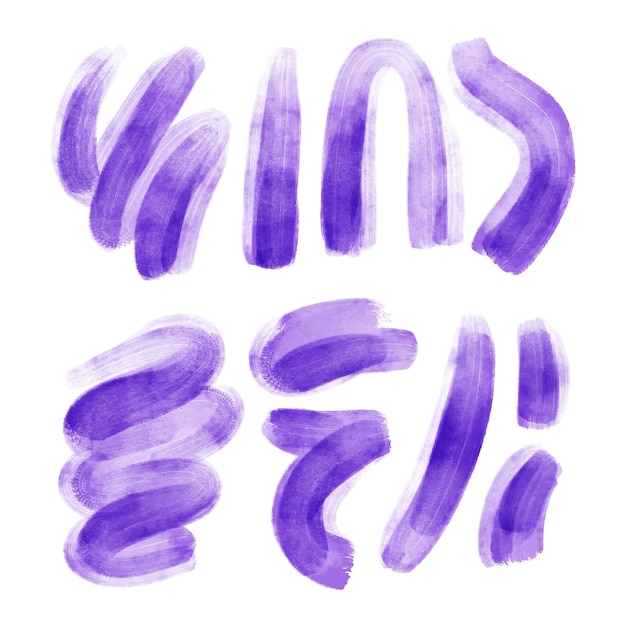 Manchas de acuarela pintadas a mano