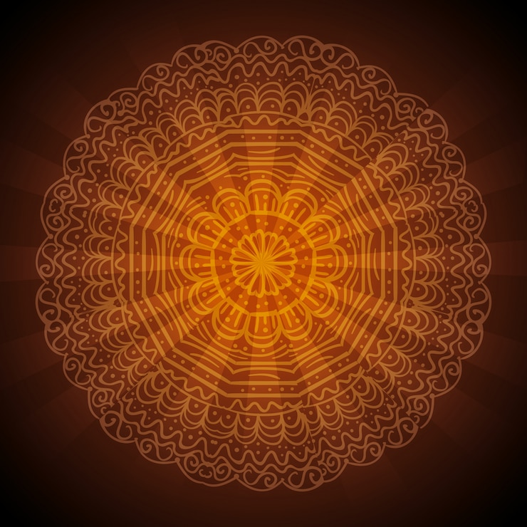 Vector gratuito mandala dibujada a mano
