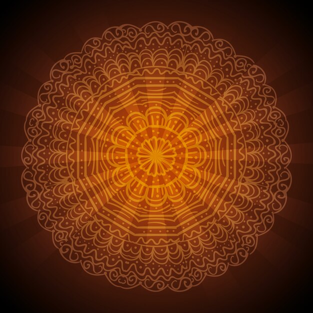 Mandala dibujada a mano