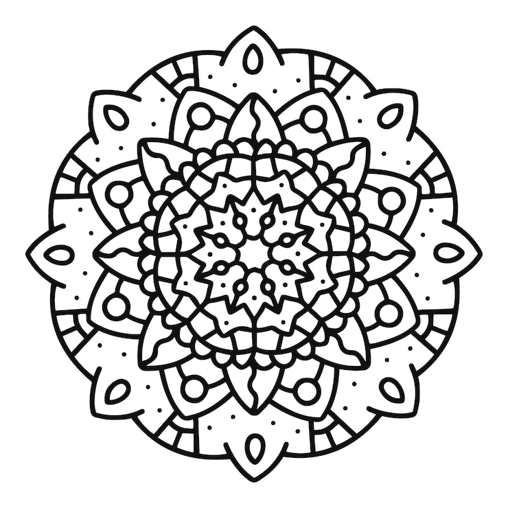 Vector gratuito mandala elegante