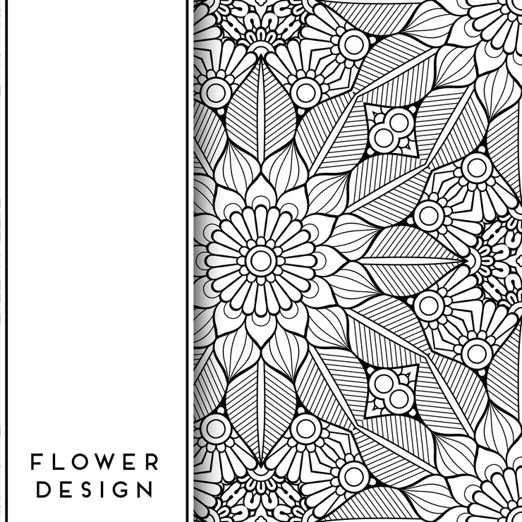 Vector gratuito mandala floral simétrica