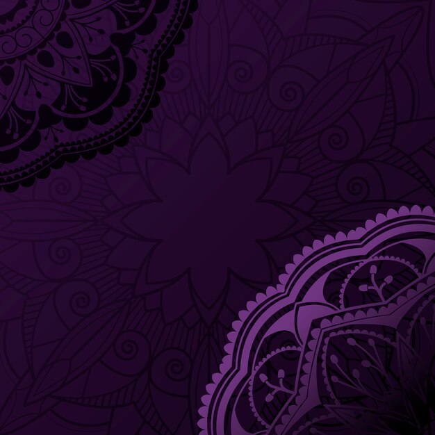 Mandala violeta de diseño