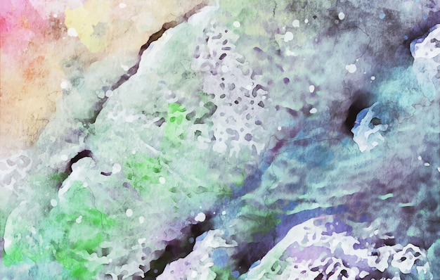 Mano abstracta pintura acuarela fondo