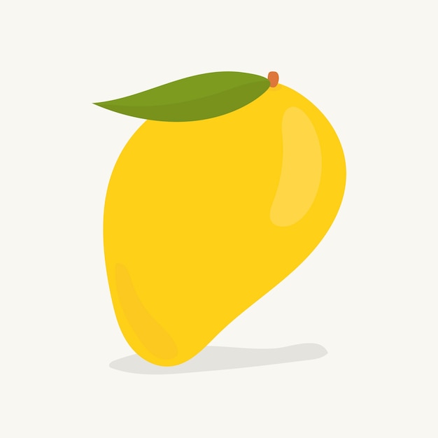 Mano dibuja la ilustración de fruta de mango