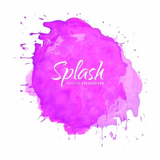 Mano dibujar acuarela splash rosa