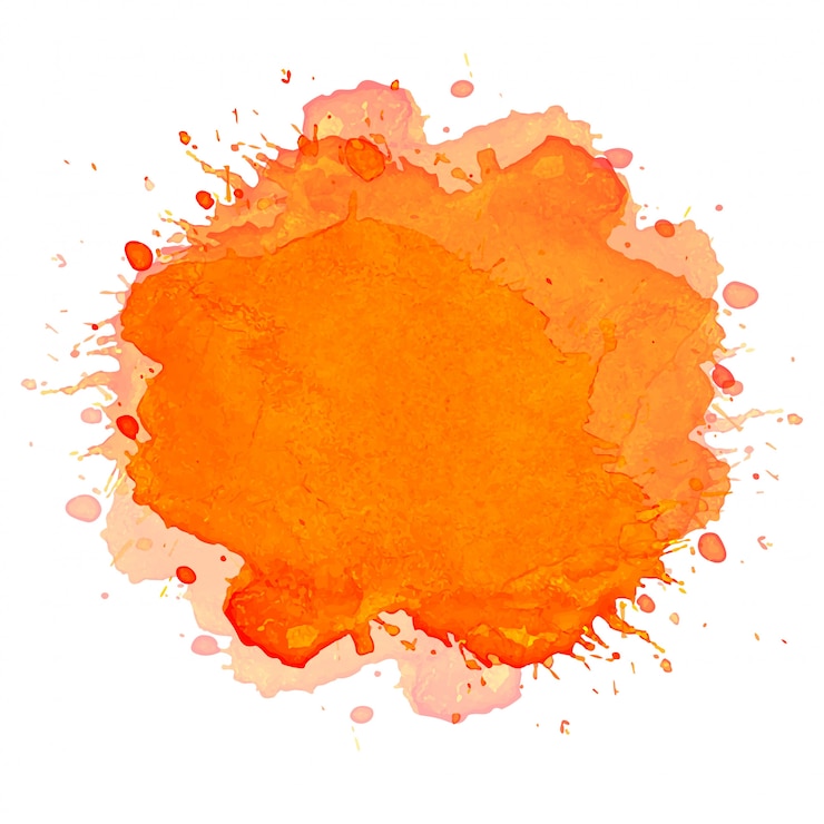 Vector gratuito mano dibujar fondo acuarela naranja splash