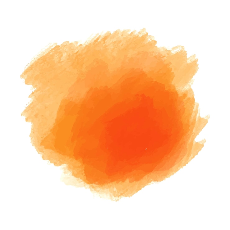 Vector gratuito mano dibujar fondo acuarela naranja splash