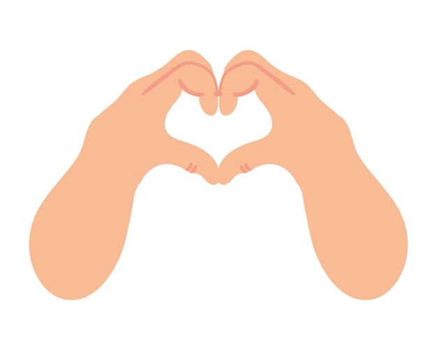 Las manos hacen el corazón