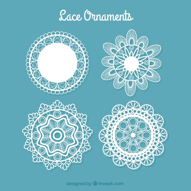 Mantelitos decoraticos de encaje