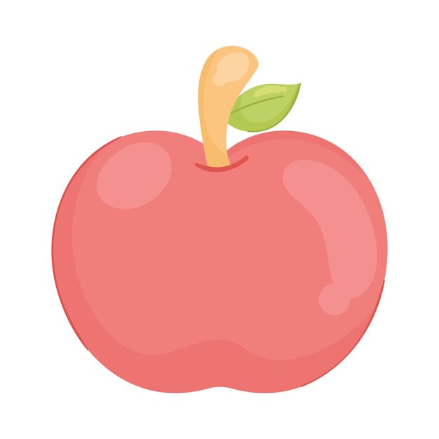 manzana fresca fruta roja