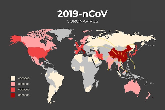 Mapa de infecciones por coronavirus