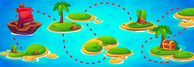 Mapa del juego pirata