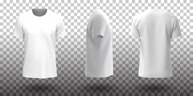 maqueta de camiseta blanca de manga corta