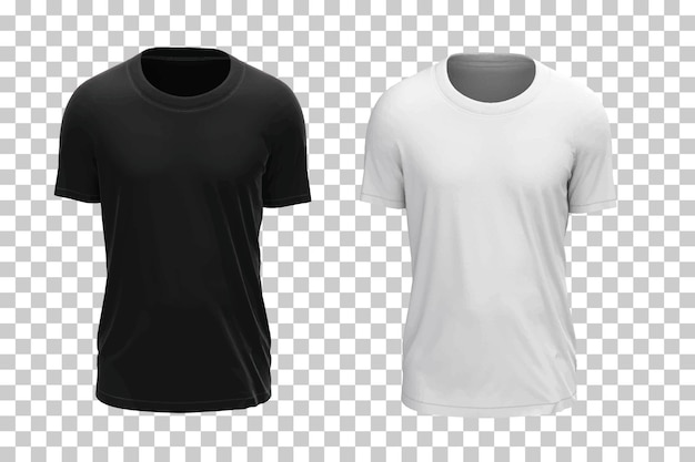 Maqueta de camiseta blanca y negra.