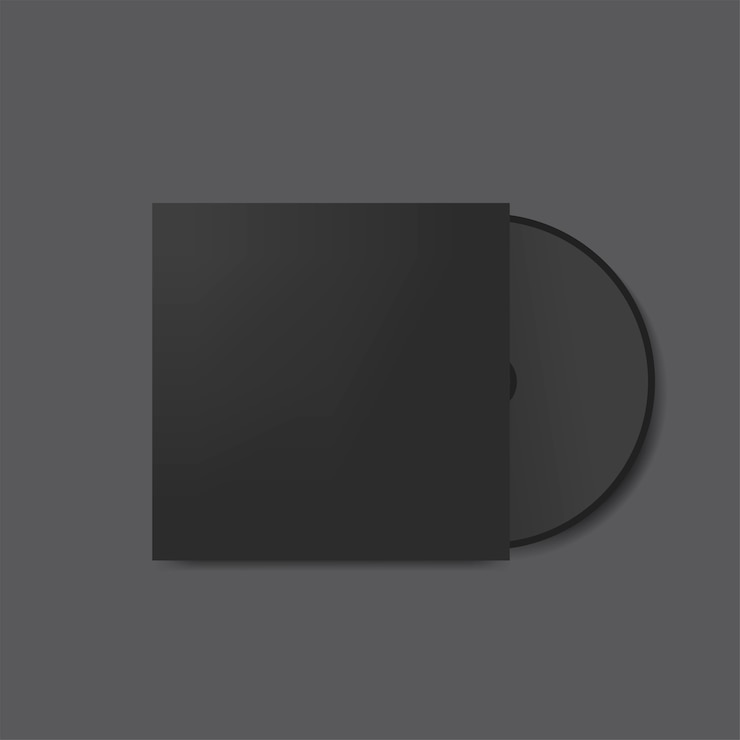 Vector gratuito maqueta de diseño de cubierta de cd