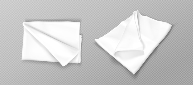 Vector gratuito maqueta de pañuelo plegado blanco