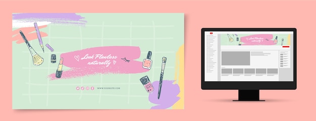 Maquilladora de textura dibujada a mano